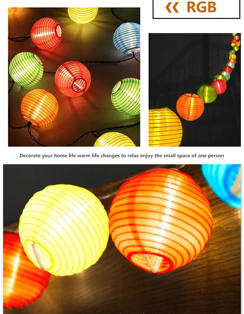 Solar String Lights 10/20/30 LED Outdoor Waterproof Christmas Garland Lantern Fairy Lamp String  for Garden Wedding Party Decor-Serilas