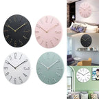 Wall clock living room household hanging fashion clock light luxury modern simple creative hanging wall ultra-quiet minimalist-Serilas