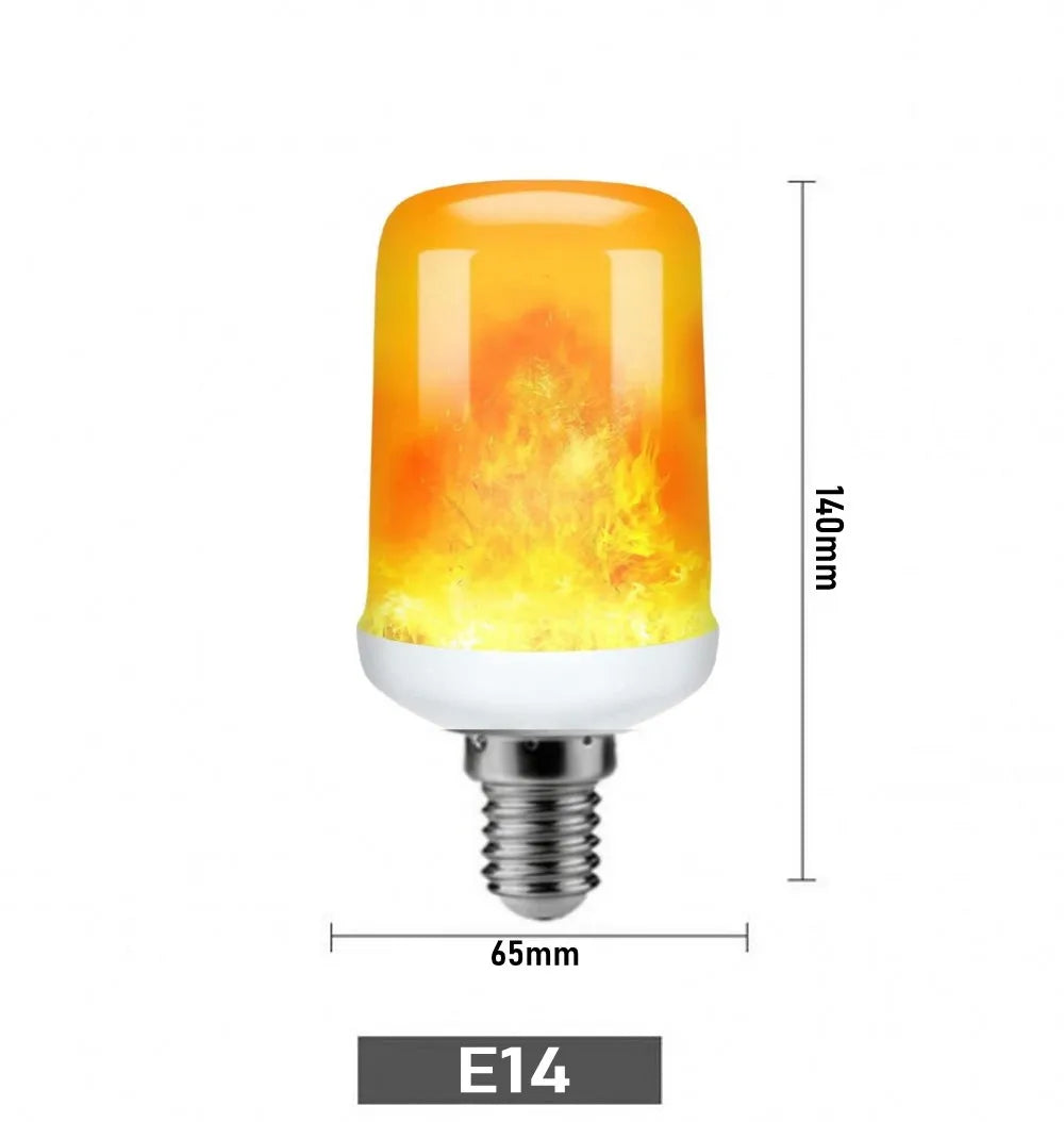 LED Flame Bulbs E27 E26 E14 B22 85-265V 220V 110V LED Flame Effect Fire Light Bulb 12W Flickering Emulation Decor LED Lamp-Serilas