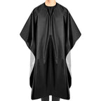 Black Hairdresser Apron Hair Cut Cape Salon Client Gown Robes Cape Waterproof Hair Cutting Smock For Clients Kimono Style Capes-Serilas