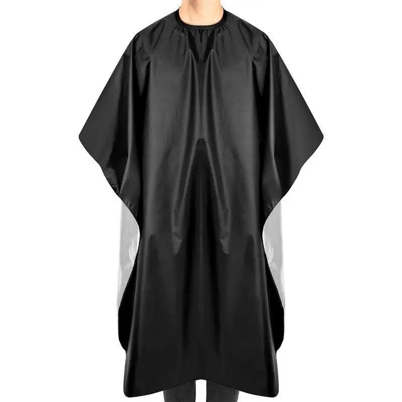 Black Hairdresser Apron Hair Cut Cape Salon Client Gown Robes Cape Waterproof Hair Cutting Smock For Clients Kimono Style Capes-Serilas