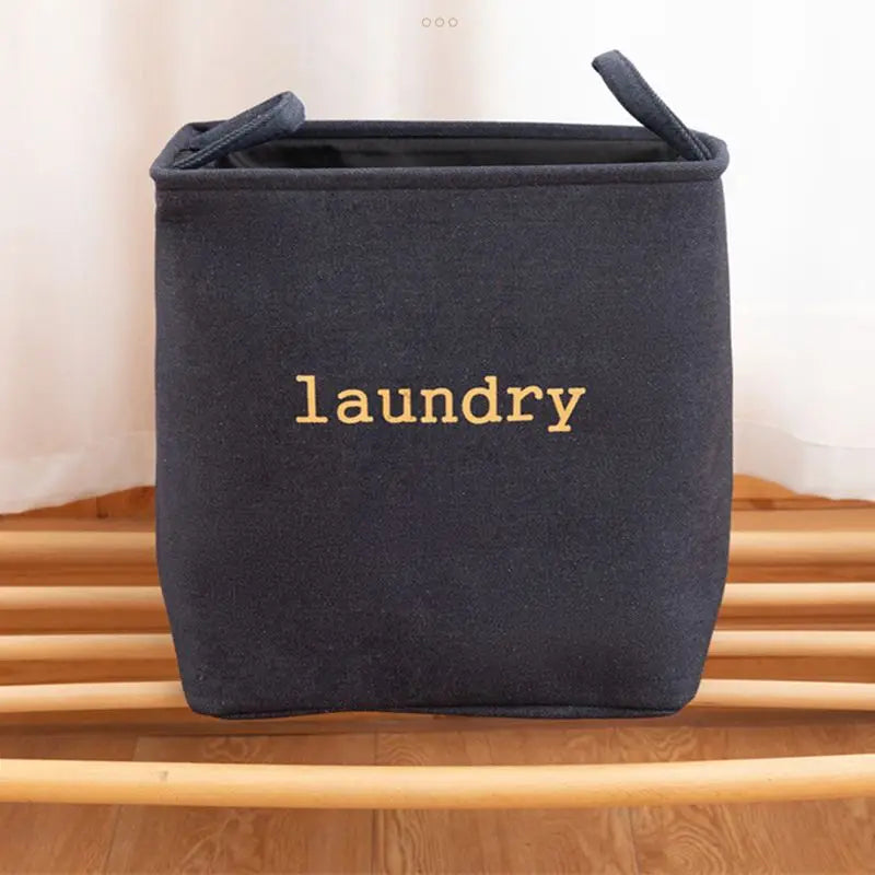 Jute Cloth Art Dirty Clothes Collection Basket Light Luxury Home Bathroom Foldable Laundry Basket Large Capacity Storage-Serilas