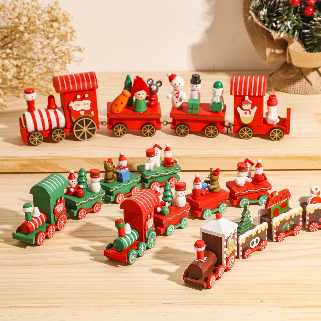 Christmas Train Merry Christmas Decorations For Home 2025 Cristmas Ornament Xmas Navidad Noel Gifts Happy New Year 2026 Gifts-Serilas