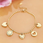 Miranda Charm Stainless Steel Heart Love Chain Necklace Water Resistant Chic Popular Romantic Korean Jewelry Gift-Serilas