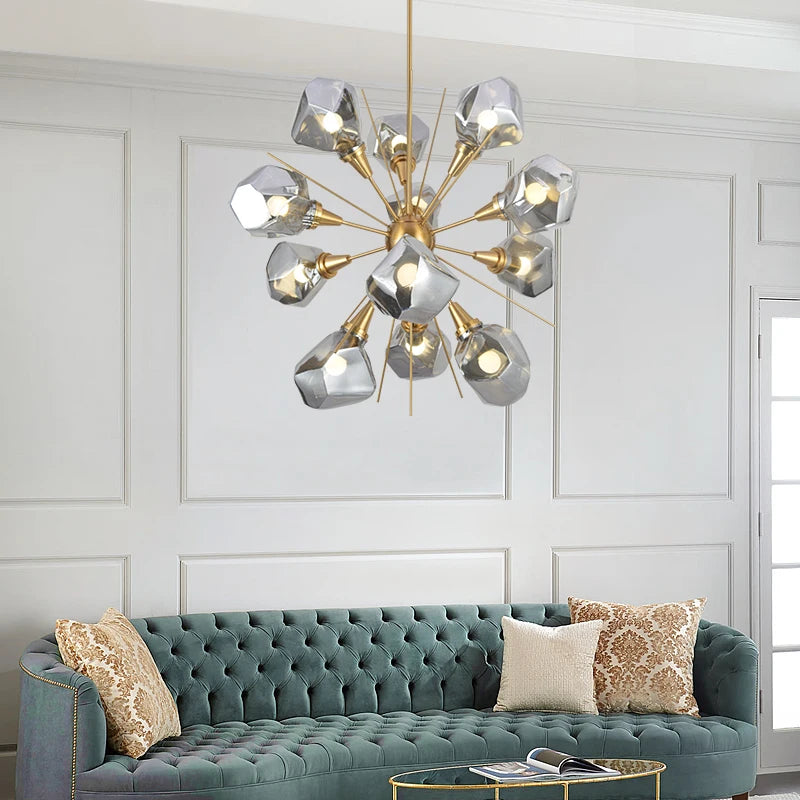 RockLume™ Modern Glass Pendant Chandelier