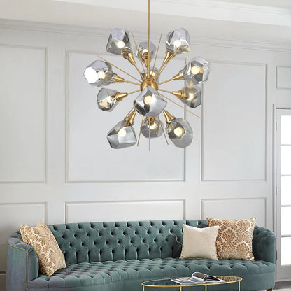 RockLume™ Modern Glass Pendant Chandelier