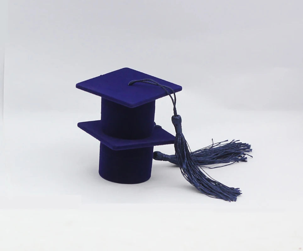 Doctor Hat Shape Ring Box Personalized Earrings Jewelry Storage Graduation Gift Packaging Proposal Ring Case Organizer Wholesale-Serilas