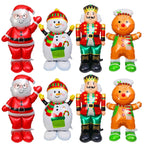 Christmas Large Standing Balloons 3D Inflatable Aluminum Foil Balloon Santa Claus Snowman Xmas Party Home Decors Supply Kid Gift-Serilas