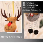 Christmas Cute Decorations Snowman Deer Christmas Tree Decorations Santa Claus Gifts Xmas Ornaments for New Year Party Supplies-Serilas