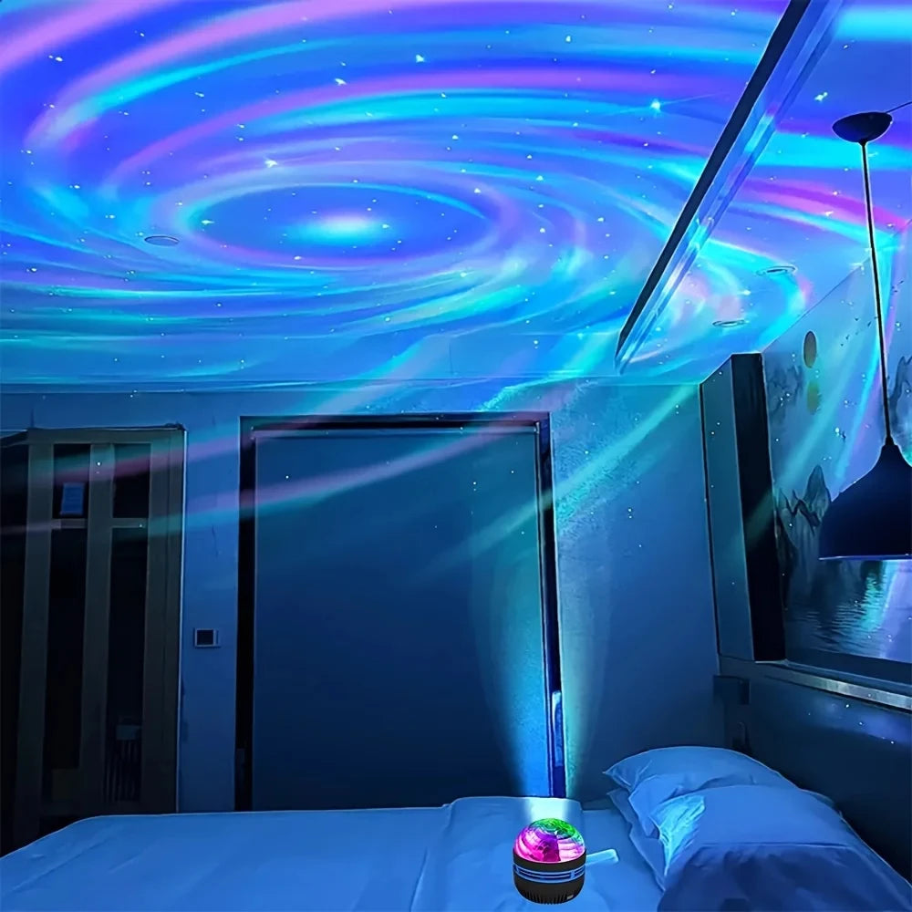 LED Galaxy Projector Light Colorful Galaxy Sky Projector Bedroom Night Light Kids Room Decoration Christmas Party Decoration-Serilas