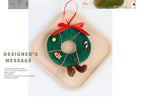 Christmas Decorations Christmas Tree Wreath Cake Wreath Shaped Plush Doll Ornament Holiday Decoration Home Decor for Christmas-Serilas