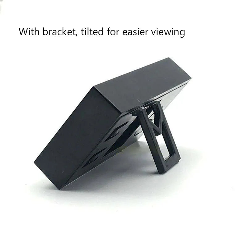 Electronic Wall Clock Stickable Large Screen Home Digital Display wall clock Mini Car Electronic Clock Room Desktop Table Clocks-Serilas