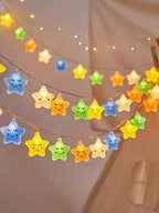 LED Lights String Star Garland Lamp USB/Battery Powered For Living Room Outdoor Garden Camping Wedding Christmas Party Decor-Serilas
