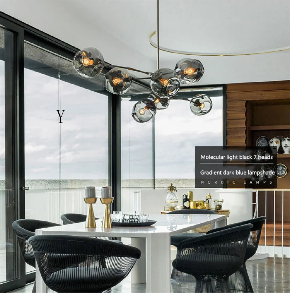 NorduGlow™ Modern LED Hanging Chandelier