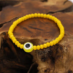 Multicolor Crystal Beaded Elastic Bracelets for Women Boho Jewelry Evil Eye Charm Bracelet Female Girl Gifts Wholesale-Serilas