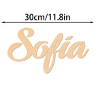 1pc Personalized Custom Name Wooden Signs   Decor Wedding Letters Ornaments Wall Decor Housewarming Gifts-Serilas
