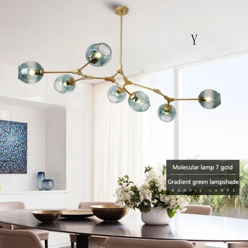 NorduGlow™ Modern LED Hanging Chandelier