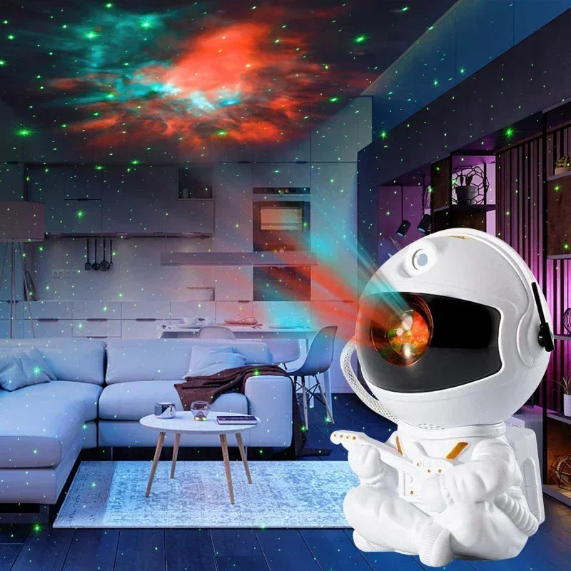 Star Projector Galaxy Night Light Astronaut Space Projector Starry Nebula Ceiling LED Lamp for Bedroom Home Decorative kids gift-Serilas