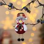 Christmas Cute Decorations Snowman Deer Christmas Tree Decorations Santa Claus Gifts Xmas Ornaments for New Year Party Supplies-Serilas
