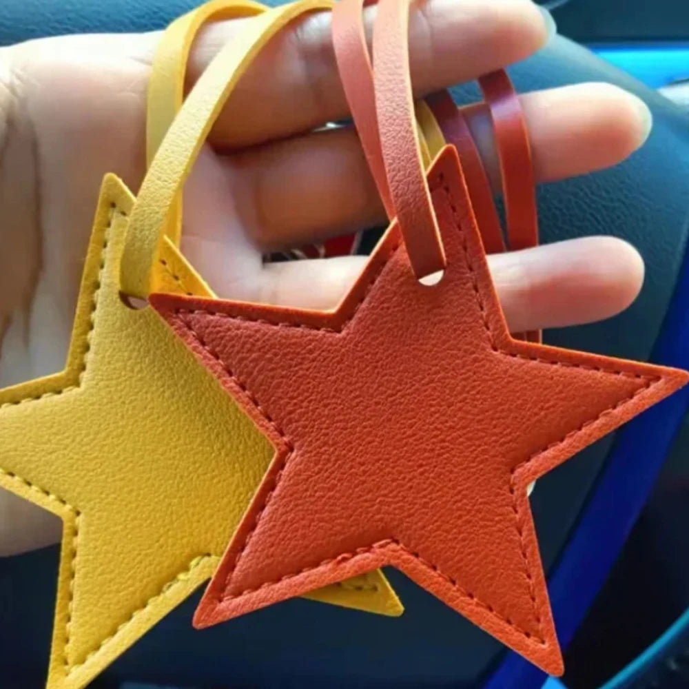 Personalized Letter Lucky Star Pendants For Bags Popular DIY Gift Custom Name Women Bag Charm Accessories Fashion Car Ornament-Serilas