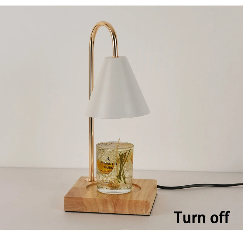 Candle Warmer Lamp with Timer Dimming Melting Wax Table Lamp Home Bedroom Decor Nightlight Creative Aromatherapy Desk Light Gift-Serilas