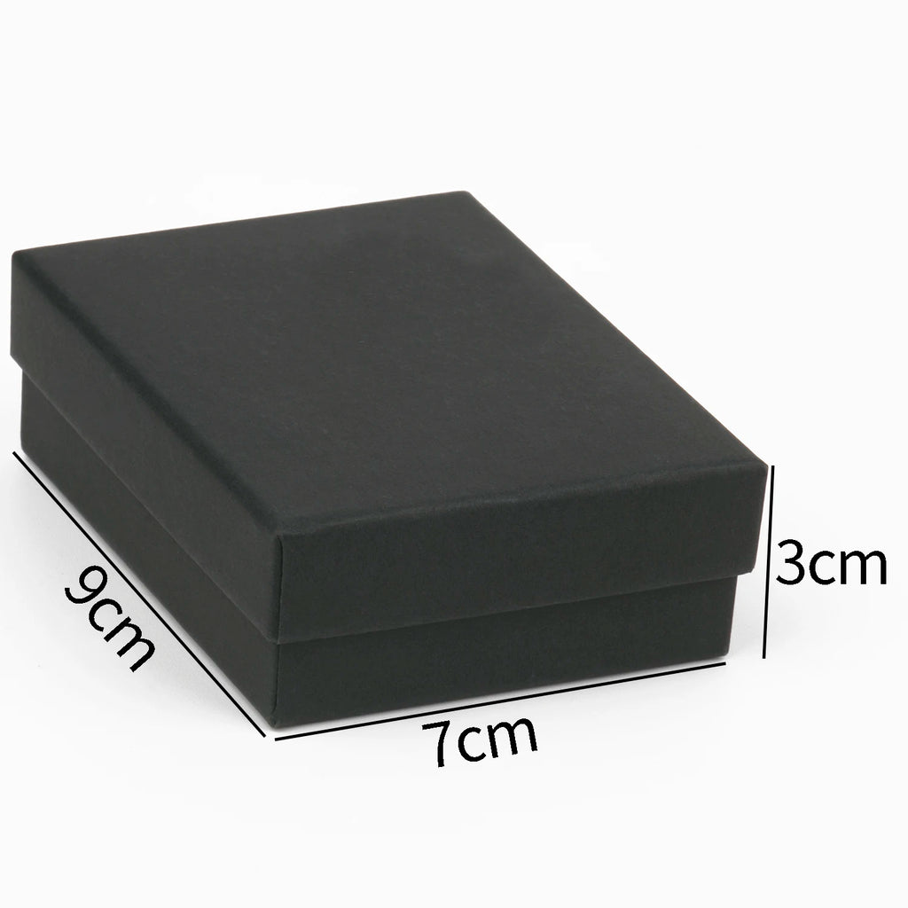 1PCS Black Square Jewelry Display Gifts Box Organizer Engagement for Ring Earring Brooch Necklace Bracelet Packaging Boxes-Serilas