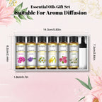 EUQEE Essential Oils Set 6 Bottles 10ml Pure Natural Aromatherapy Oils for Humidifier Diffusers Making Candle Soap Air Freshener-Serilas
