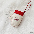 Christmas Tree Snowflake Gift Decoration Pendant Wool Felt Gingerbread Handmade DIY Accessories Christmas New Year Decoration-Serilas