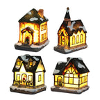 Christmas Houses Christmas Decoration With Lights Room Tabletop Supplies Festive Atmosphere Ornament Holiday Gift-Serilas