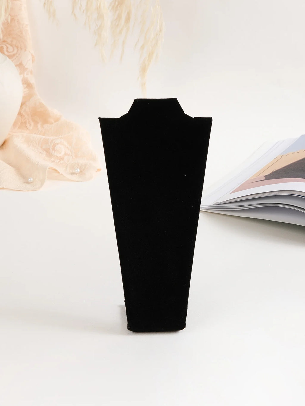 Velvet Portrait Necklace Display Pendant Organizer Jewelry Display Stand Jewelry Mannequin Bust Necklace Pendant Window Display-Serilas