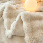 Luxury Faux Fur Rabbit Fur Thickened Blanket, Winter Soft Blanket Throw for Home Bed Sofa Cover 100X150cm 150X200cm 200X230cm-Serilas