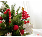 Christmas Tree Snowflake Gift Decoration Pendant Wool Felt Gingerbread Handmade DIY Accessories Christmas New Year Decoration-Serilas