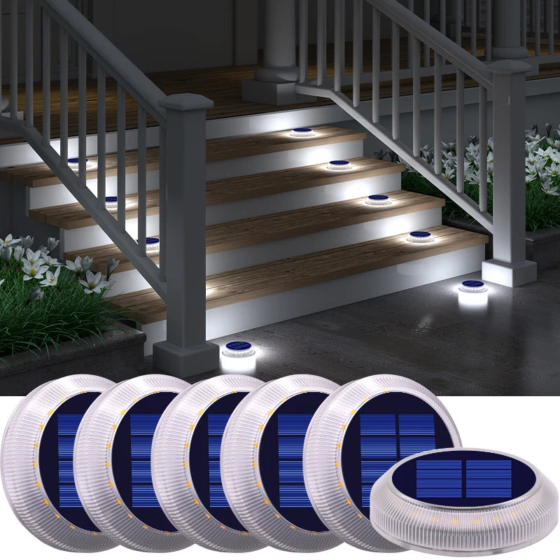 6 Packs Solar Driveway Lights Solar Dock Lights 