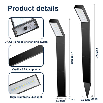 1/4 Pack Solar Pathway Lights Outdoor Solar Lights 