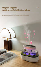 Aroma Air Humidifier Fragrance Essential Oil Diffuser for Home Raindrop Model Aroma Diffuser Humidifier with LED Colorful Light-Serilas