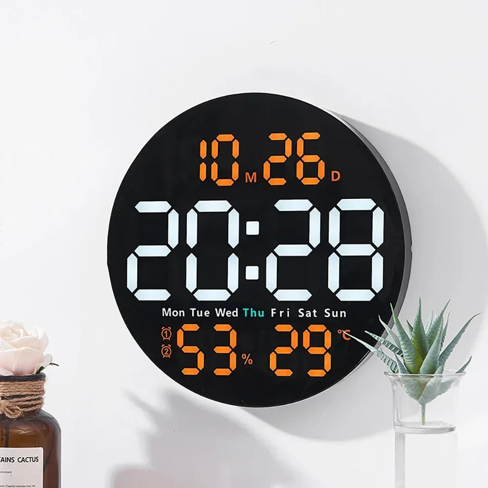 Digital Wall Clocks Large Screen With Timing Countdown Function Clocks For Home Bedroom Living Room Office Home Decoration-Serilas