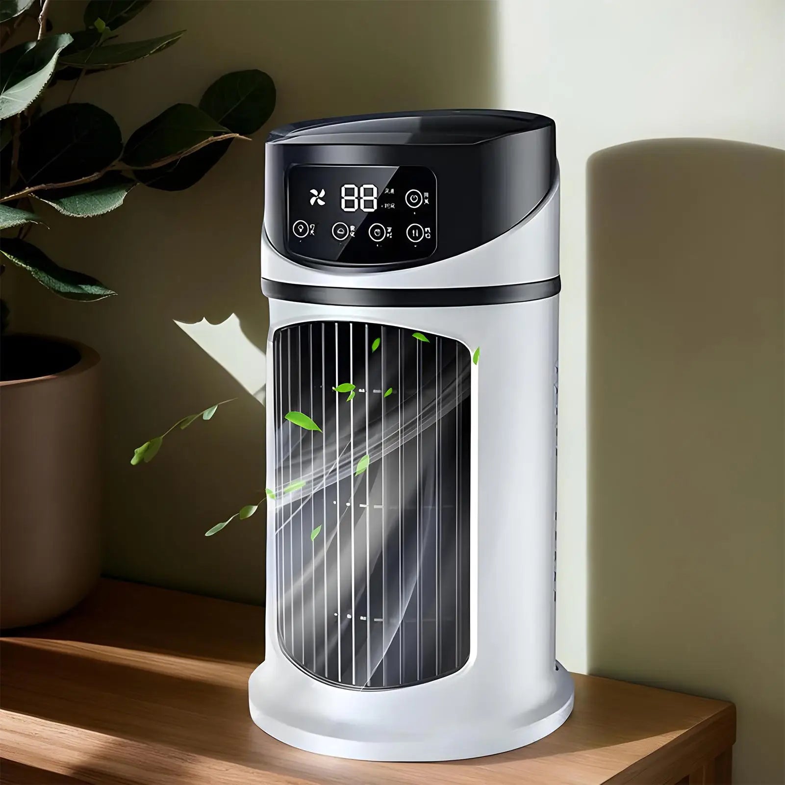 Portable AC Fan Cooler Fan Portable Air Conditioners Personal Evaporative Space Cooler with Timer Quiet Humidifier for Travel-Serilas