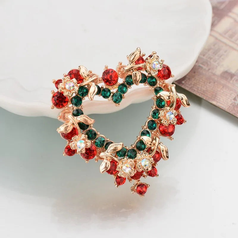Fashionable Christmas Wreath Decoration Corsage ,31 Styles To Choose From Versatile Brooch, ,ideal Choice for Gifts-Serilas