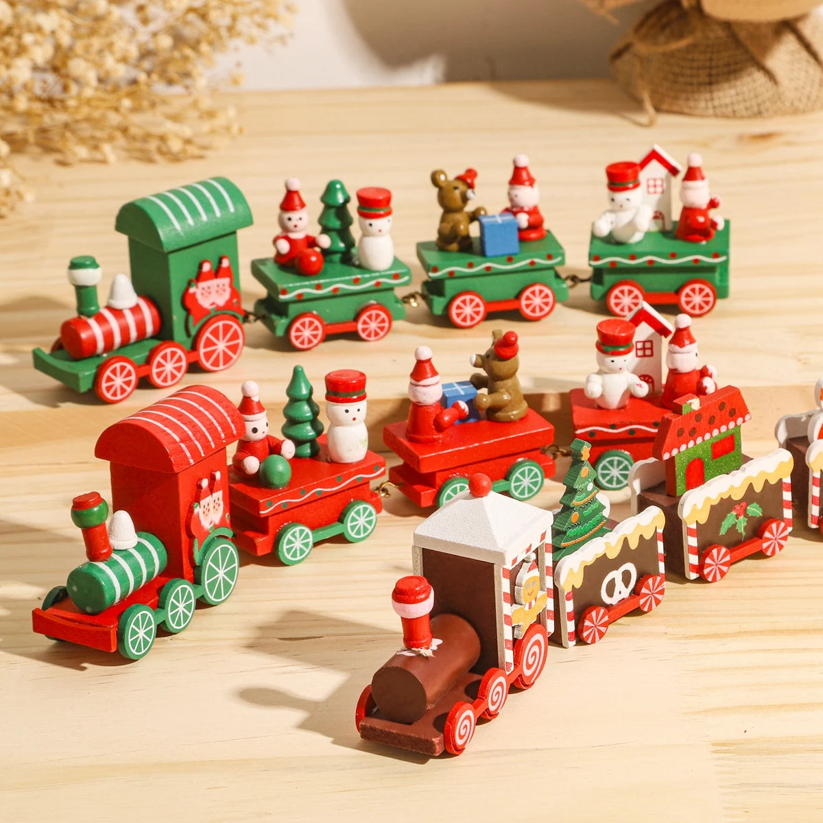 Christmas Train Merry Christmas Decorations For Home 2025 Cristmas Ornament Xmas Navidad Noel Gifts Happy New Year 2026 Gifts-Serilas