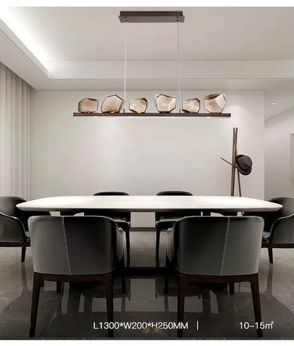 RockLume™ Modern Glass Pendant Chandelier