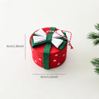 Christmas mini bow gift box gift wrapping accessories for Christmas tree Christmas home interior living room decoration items-Serilas
