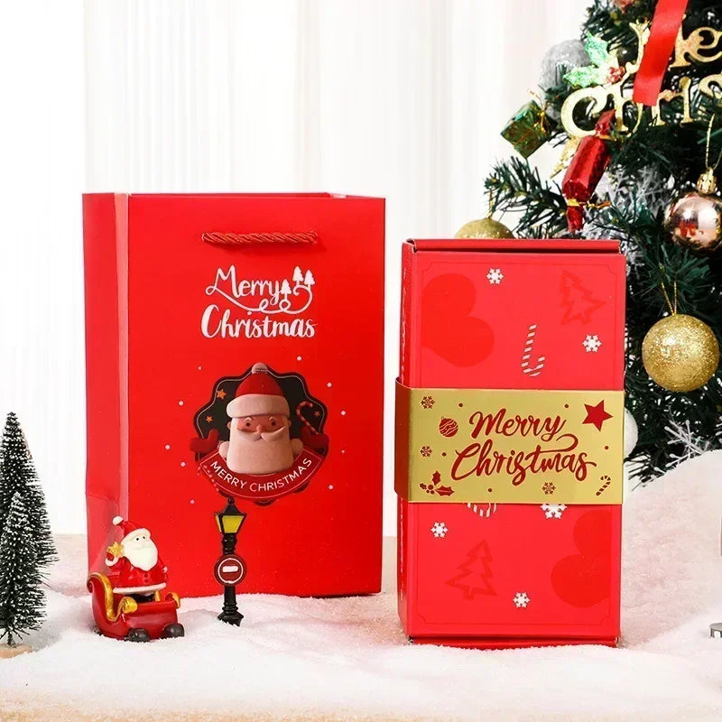 Christmas Gift Box Diy Folding Paper Boxs Money Pop Up Birthday Wedding Surprise Bounce Boxs Explosion Red Envelope Gift Box Set-Serilas
