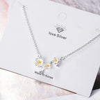 925 Sterling Silver Flower Pendant Necklace For Women Fashion Chain Luxury Quality Fine Jewelry Accesories Wholesale GaaBou-Serilas