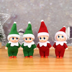 Christmas Baby Elf Dolls Mini Baby Pendants Merry Christmas Decor Gifts Festive Party Decoration Xmas Toys Gift For Kid Child-Serilas
