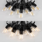 LED S14 String Lights for Outside E27 220V EU PLUG 2W Waterproof Patio Light Dimmable Shatterproof Waterproof Garden Light Decor-Serilas