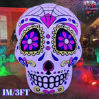 3FT Inflatable Toys Day of the Dead Decorations Blown Up LED Decor for Lawn Yard Garden Indoor Outdoor Home Party Holiday-Serilas