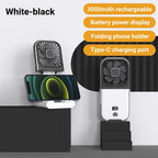 Foldable Hanging Neck Fan Cooling Desktop Refrigeration Handheld USB Mini Fan Camping Mute Ventilador Air Cooler for Sports-Serilas