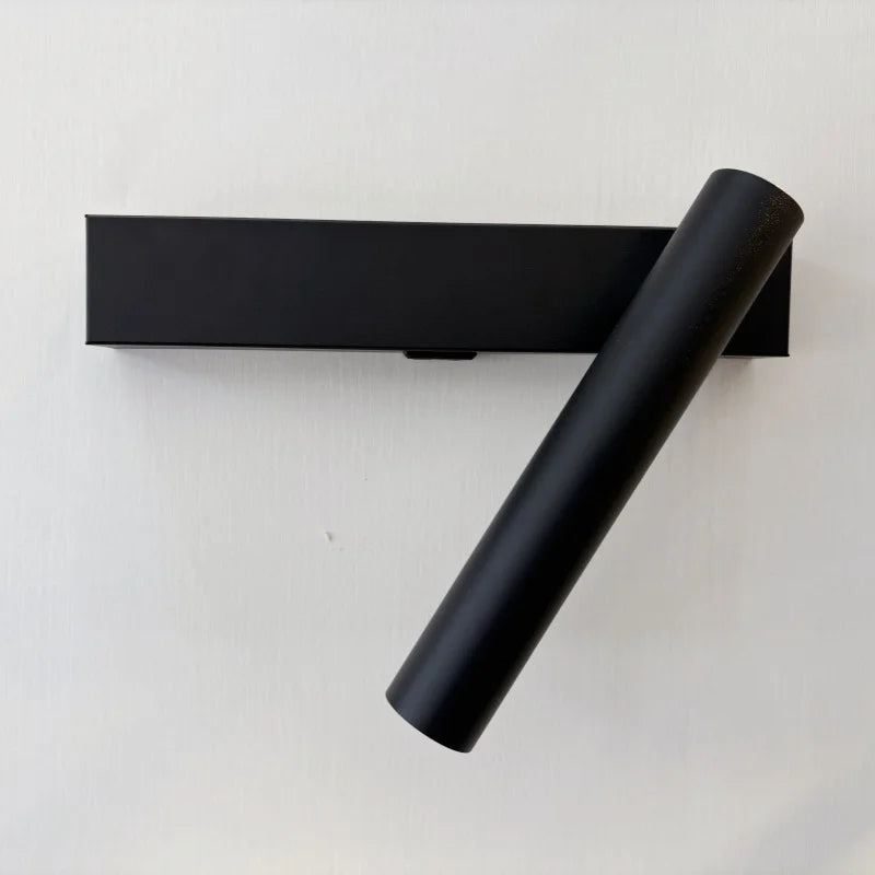 Minimalist wall lamp, living room bedroom wall rotatable spotlight, creative minimalist bedside lamp, USB interface reading lamp-Serilas