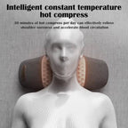 Electric Neck Massage Pillow Heating Vibration Neck Massager Back Cervical Traction Relax Sleeping Memory Foam Spine Support-Serilas