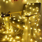 LED String Lights Outdoor Star Chain Lights Garland Lights Bulb Fairy Lights Party Home Wedding Garden  Decor-Serilas